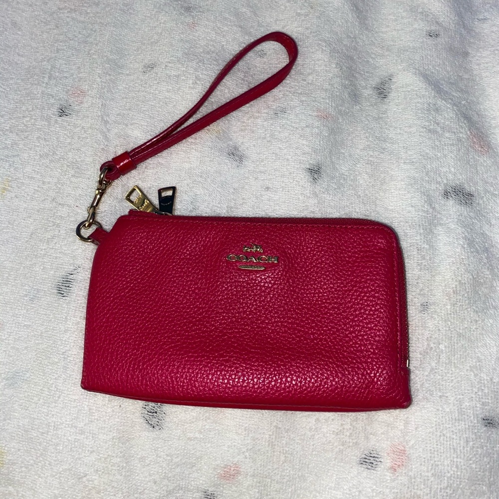 Pink Coach wristlet!